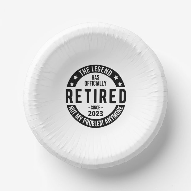 retirement plan paper bowls (Front)
