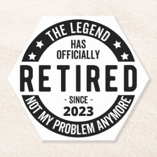 retirement plan paper coaster