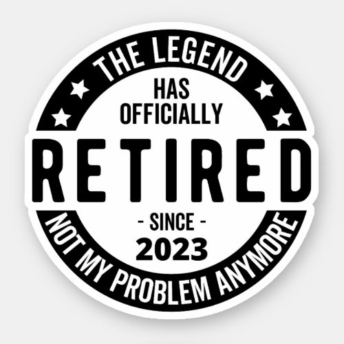 retirement plan sticker