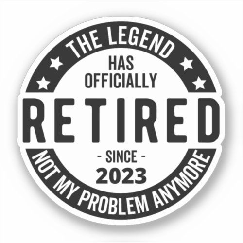 retirement plan sticker