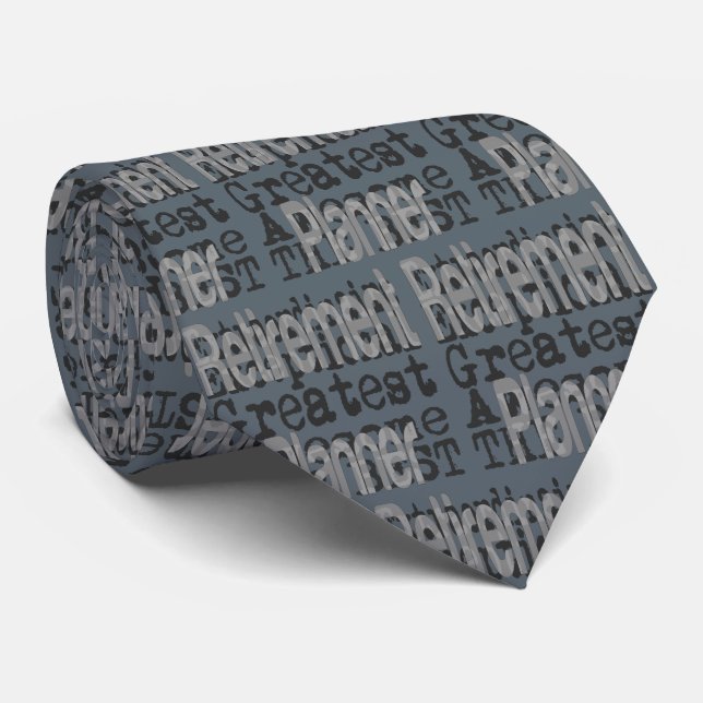 Retirement Planner Extraordinaire Neck Tie (Rolled)