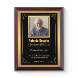 Retirement Plaque – Personalized Appreciation Gift
