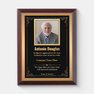 Retirement Plaque – Personalized Appreciation Gift