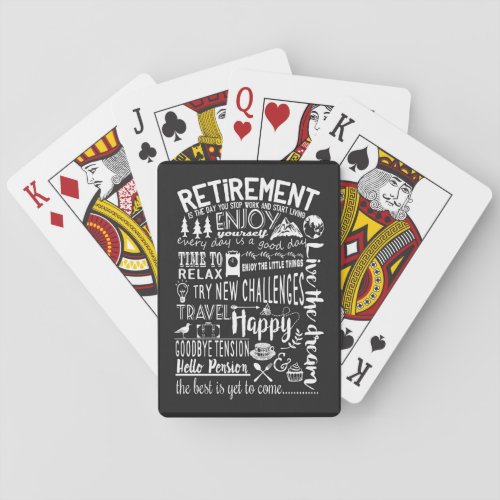 Retirement playing cards