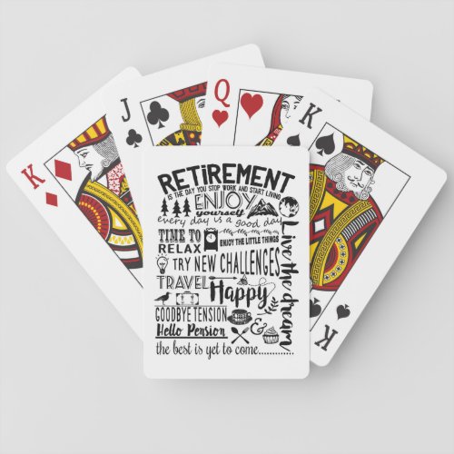 Retirement Playing Cards