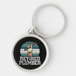 Retirement Plumber Pension Keychain