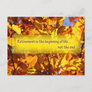 Retirement postcard