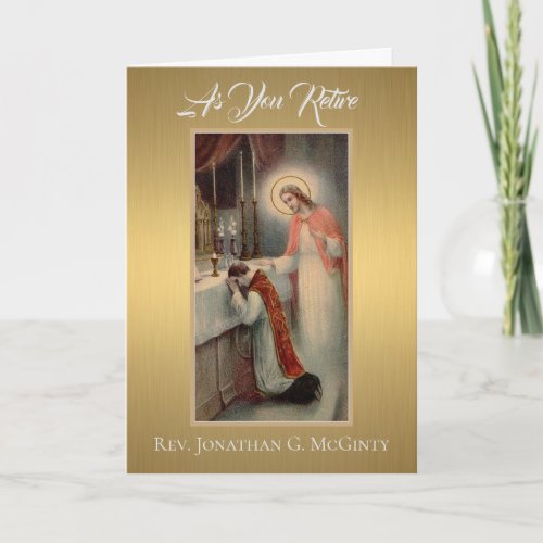 Retirement Priesthood Jesus Altar