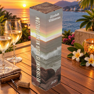 Retirement Puerto Vallarta Sunset Waves 0893 Wine Box