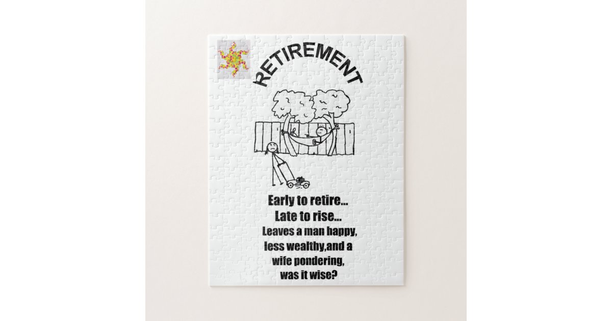RETIREMENT PUZZLE | Zazzle