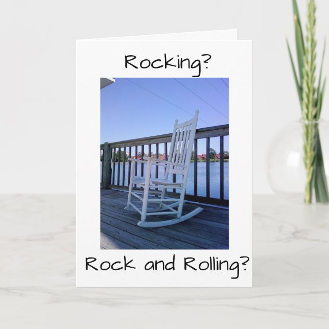 RETIREMENT QUESTION? ROCK OR ROCK AND ROLL? CARD (Front)