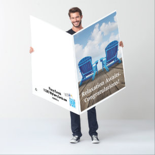 Retirement - Relaxation Awaits Giant Greeting Card