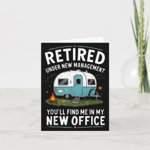 Retirement Retired Funny Camper Camp Camng  Card