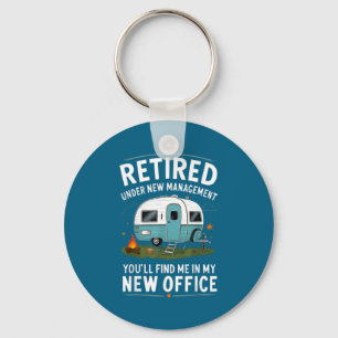 Retirement Retired Funny Camper Camp Camng Keychain