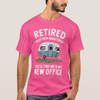 Retirement Retired Funny Camper Camp Camping T-Shirt