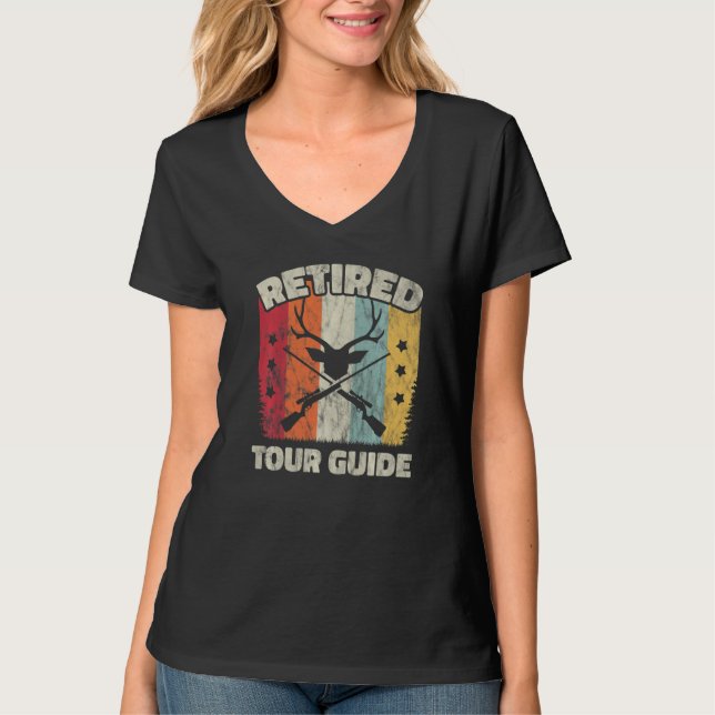 Retirement Retired Tour Guide T-Shirt (Front)