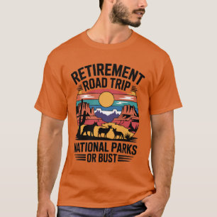 Retirement Road Trip National Parks Adventure T-Shirt