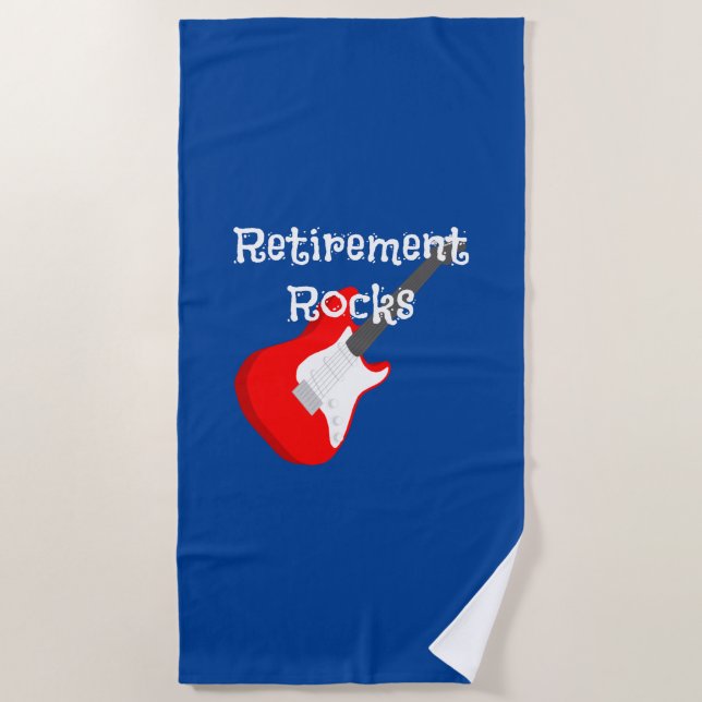 Retirement Rocks Beach Towel (Front)