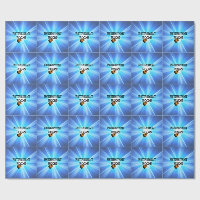 Retirement Rocks, popular design, Wrapping Paper (Flat)