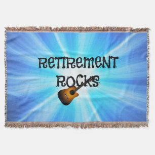 Retirement Rocks Throw Blanket