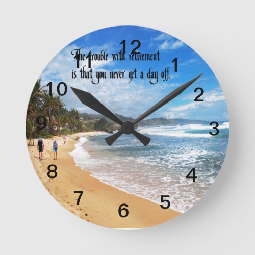 Retirement Round Clock