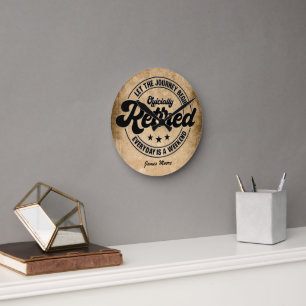 Retirement  round clock