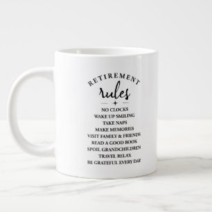 Retirement Rules – Embrace the Joy of a New Chapte Giant Coffee Mug
