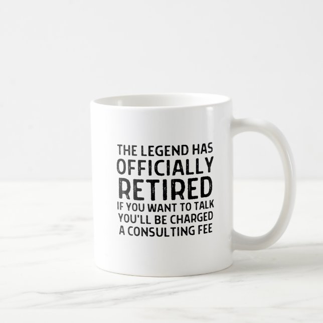 Retirement saying coffee mug (Right)