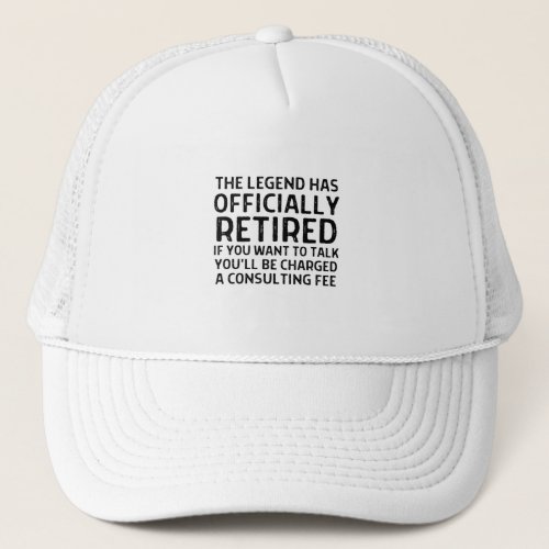Retirement saying trucker hat