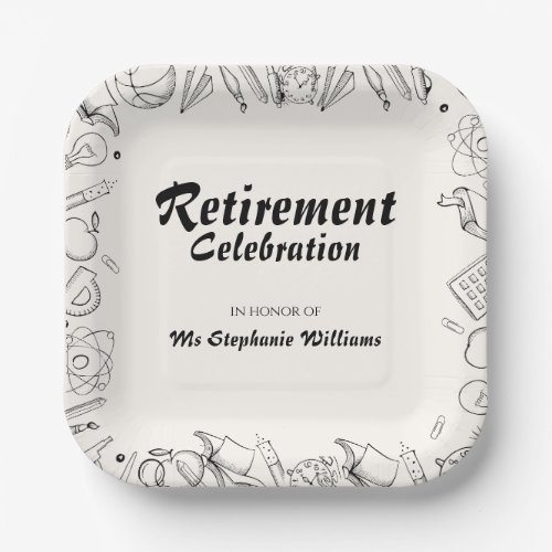 Retirement School Teacher Celebration Party 