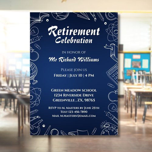 Retirement School Teacher Party Celebration