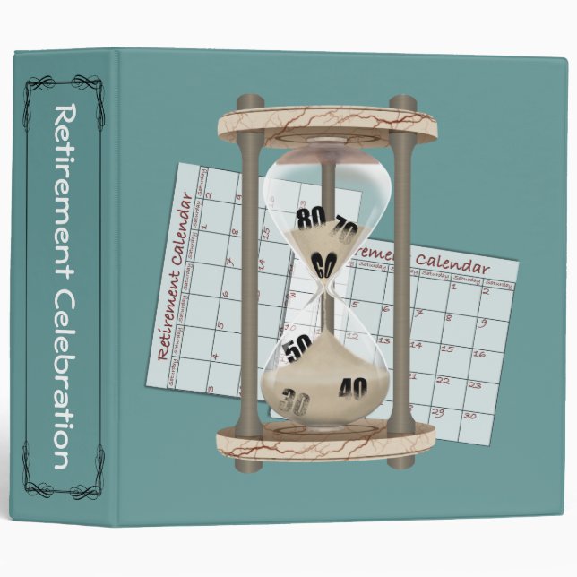 Retirement Scrapbook 3 Ring Binder (Front/Spine)