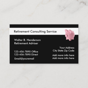 Retirement Services Business Card