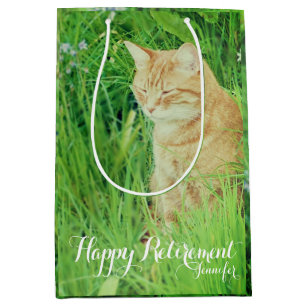 11" x 9" x 4" #1 CATS & KITTENS Large Full Color Gift Bag w/matching Gift Tag 