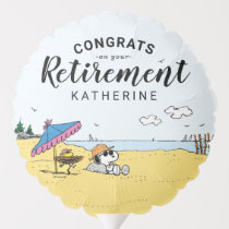 Retirement | Snoopy & Woodstock on the Beach Balloon