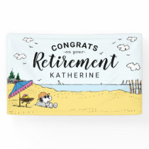 Retirement | Snoopy & Woodstock on the Beach Banner