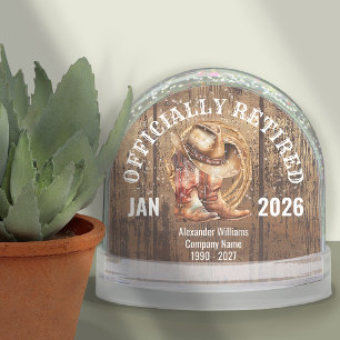 Retirement Snow Globe
