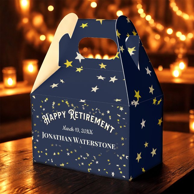 Retirement Star Favor Boxes (Creator Uploaded)