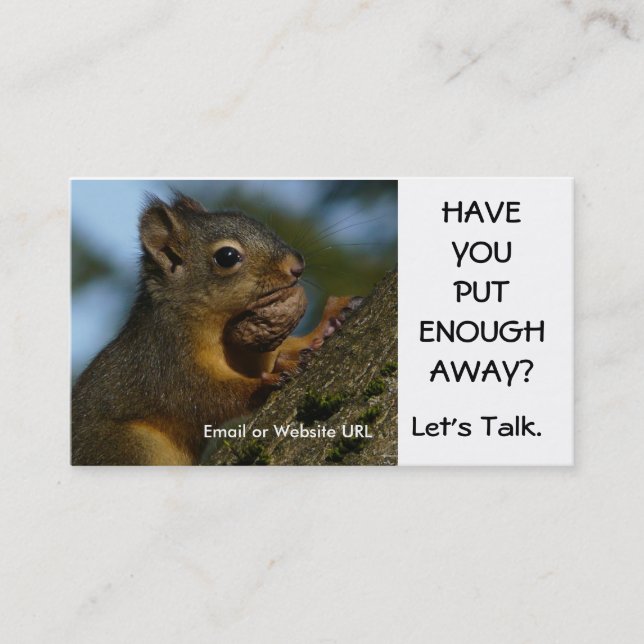Retirement Strategies Business Card (Front)