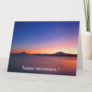 retirement sunrise card