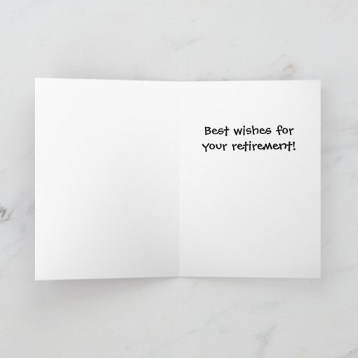 Retirement Swear Words | Retirement Joke Humor Card | Zazzle