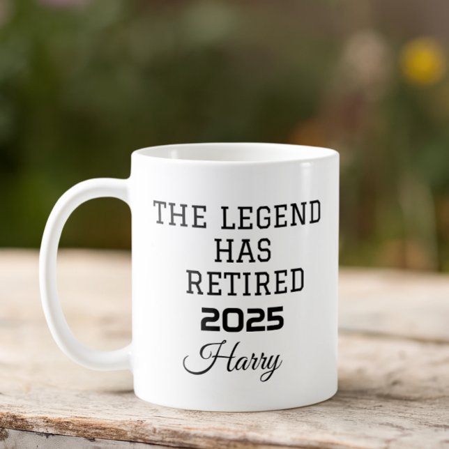 Retirement The Legend Has Retired  Coffee Mug (Creator Uploaded)
