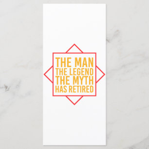 Retirement The Man The Myth The Legend has retired Program