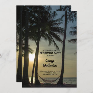 Retirement Theme - Party Invitation
