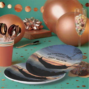 Retirement Theme - Party Paper Plates