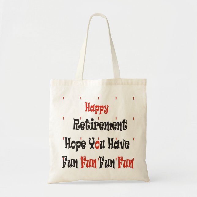 retirement tote bag (Front)