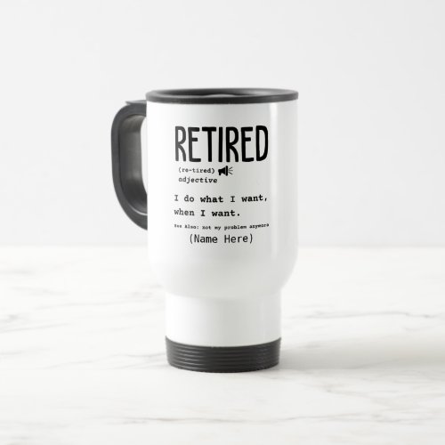 Retirement Travel Mug