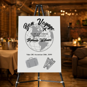 Retirement Travel Theme Party Bon Voyage Globe Foam Board