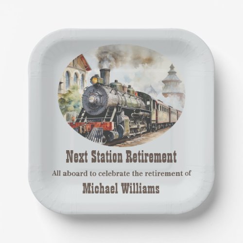Retirement Travel Theme Party Train Next Station