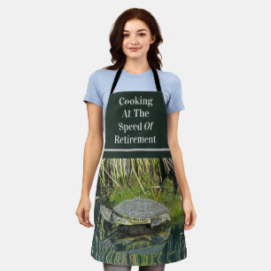 Retirement Turtle Lake Photo Reflection of Nature Apron
